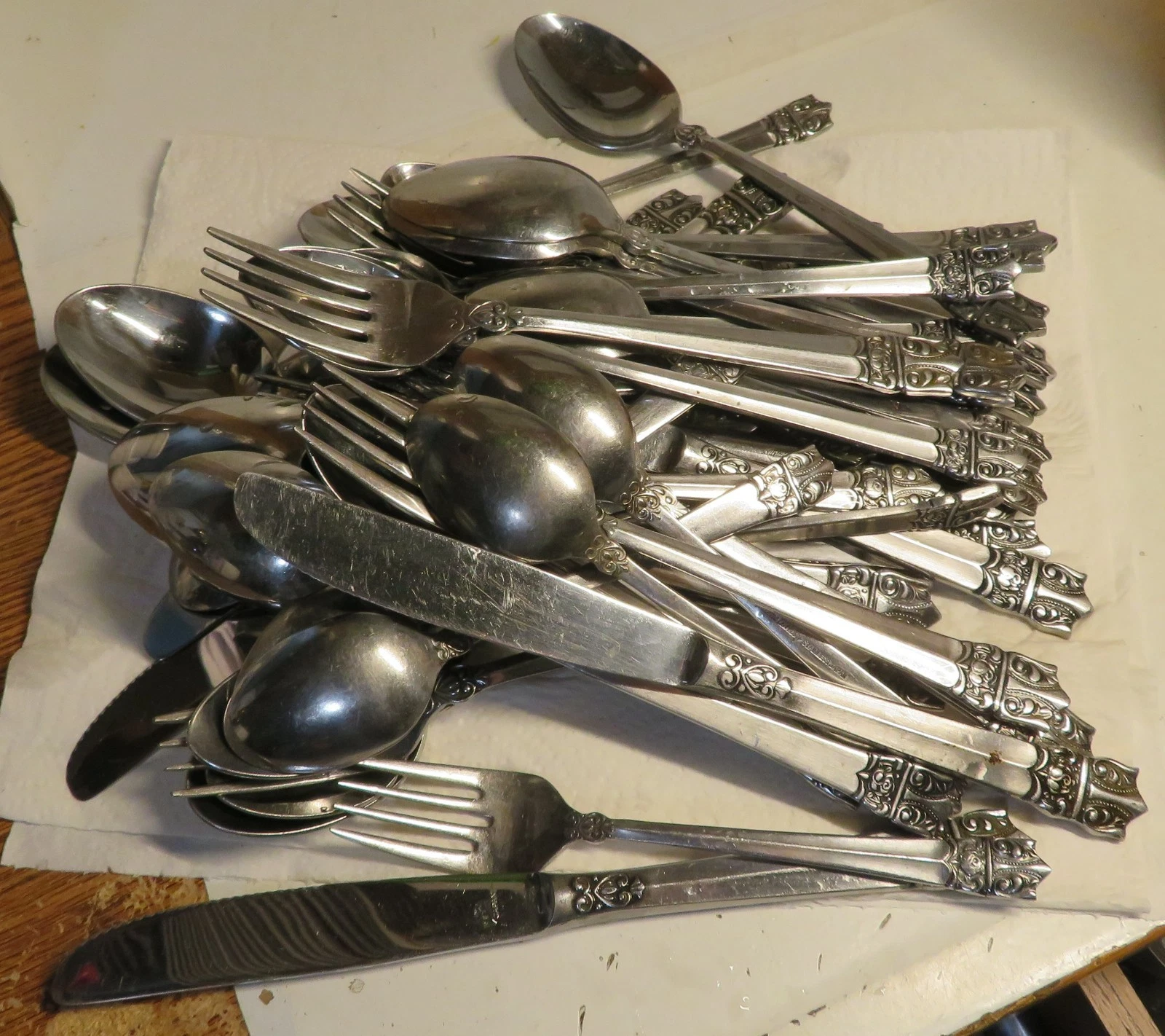 49 Pc Mixed TOWLE SUPREME CUTLERY ALVARADO STAINLESS JAPAN Flatware Lot Set Used
