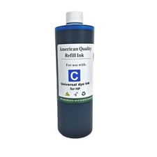 500ml Cyan Ink Refill Bottle For HP 60XL 61XL 62XL 64XL 65XL 67XL 68XL Universal