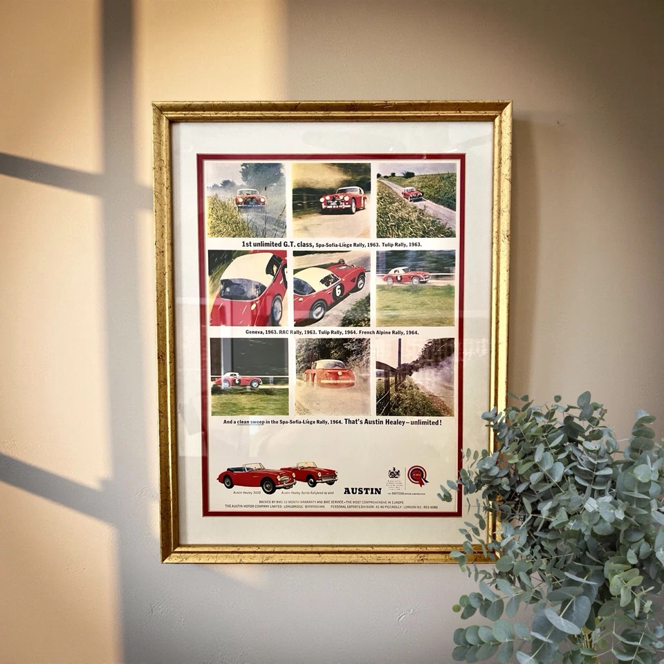British Racing Car-Austin Healey Sprite/MK IV Vintage Advertising Giclee Prints - Image 3 of 3
