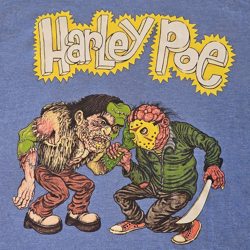 Harley Poe Monster Fight Shirt #1 Large Shirt