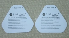 Lot of 2 SIGNAL RELIEF Reusable Adhesive **Adhesive ONLY No Patch** NEW