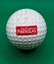 Vintage Owens Corning Fiberglas logo golf ball