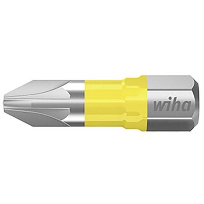 Wiha 41589 Kreuzschlitz-Bit PZ 2 Molybdän-Vanadium-Stahl gehärtet 5 St.