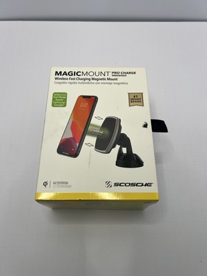 SCOSCHE MagicMount PRO CHARGE Window/Dash MagSafe Qi Wireless FAST Charge SEALED