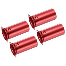 9 pins Ceramic Vacuum Tube Socket Valve 53mm Aluminum Shield ,Red Pack of 4