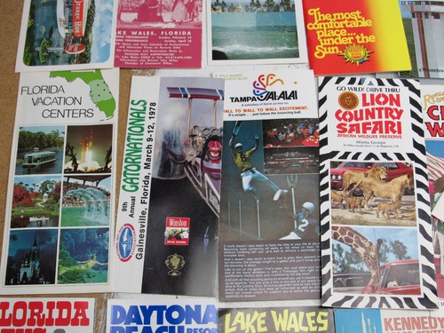 1970s Vintage Florida Travel Brochure Pamphlet Lot Weeki Wachee Busch Gardens - Bild 6 von 18