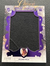 2025 Topps Royalty WWE Zelina Vega Relic Jewels Purple /50 Event-Used ZY02