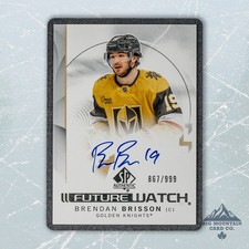 2024-25 Sp Authentic BRENDAN BRISSON Future Watch AUTO /999 #106