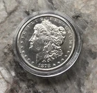 1878-S MORGAN SILVER DOLLAR IN BU MINT STATE CONDITION.