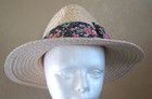 C&C fidora sun hat for women one size adjustable in rim ribbon — photo 2