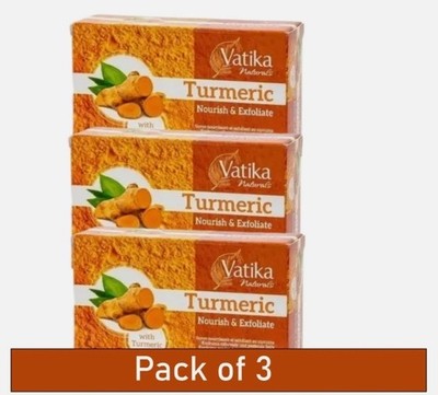 Vatika Naturals Turmeric Nourish & Exfoliate Soap 100g | FREE SHIPPING FROM USA