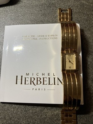 Michel Herbelin Damen Armbanduhr Paris In Goldfarben