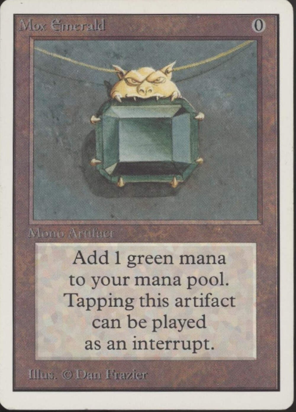 Mox Emerald Magic the Gathering Unlimited LP