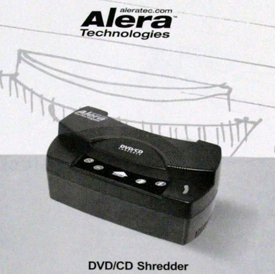F1) Personal Alera Technologies Desktop CD DVD BR Disc Shredder Wiper ...