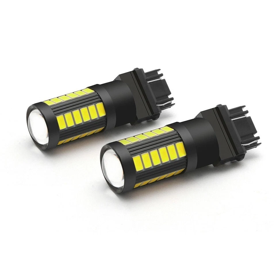 LED Bulbs Lamps Light Replacement White 2pcs 3157 5630 Daytime Running - Image 3 of 4