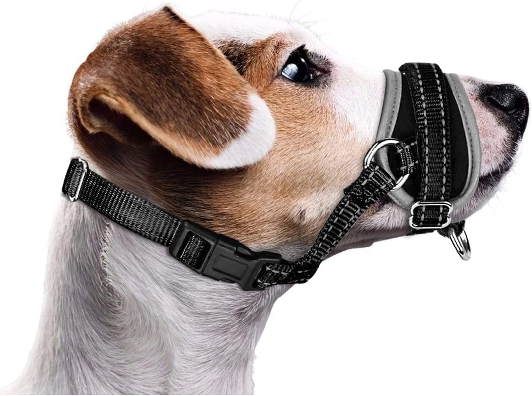 Nasjac Dog Muzzles, Soft Nylon Muzzle for Dogs to Prevent Biting anti Barking St
