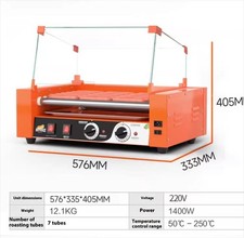 7 Rollen Wurst Grill Kocher Maschine Elektrische Hot Dog Roller Temp Control