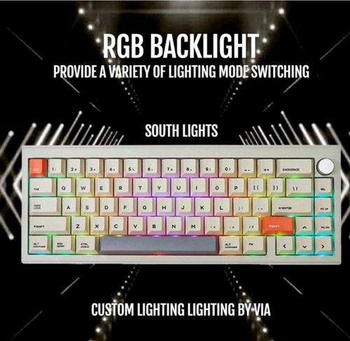 CIDOO V65 V2 Wireless Aluminum Mechanical Keyboard,65% Gasket Mount Gaming K... - Afbeelding 5 van 7