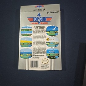 Top Gun: The Second Mission (Nintendo Nes 1989) Insertos manuales completos Rev A