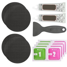 Trampoline Patch Repair Kit 2 Pieces 4 inch Circle On Patches for Mat Tear