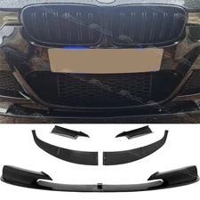 Glossy Black Front Bumper Splitter Spoiler Lip For 3 Series M Sport 2012-2018