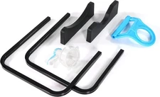 3–5 Gallon Water Bottle Holder Rack – Compact Black Stand + Bonus Handle & Valve