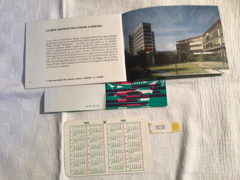 ROLEX CORREDO IN ITALIANO DEL 1989 PER DAY DATE 18238 IN ECCELLENTE STATO - Immagine 2 di 3