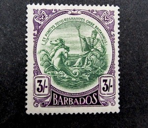 nystamps British Barbados Stamp # 139A Mint OG H $300 L10y1586