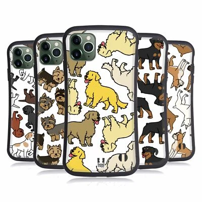 HEAD CASE DESIGNS DOG BREED PATTERNS 3 HYBRID CASE FOR APPLE iPHONES PHONES - Image 1 of 4