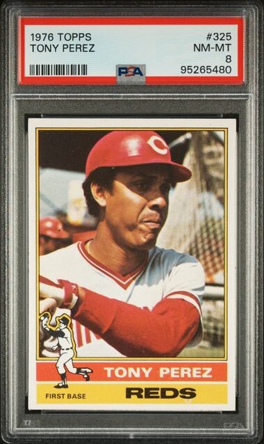 1976 Topps Tony Perez #325 Cincinnati Reds Graded PSA 8 NM MINT