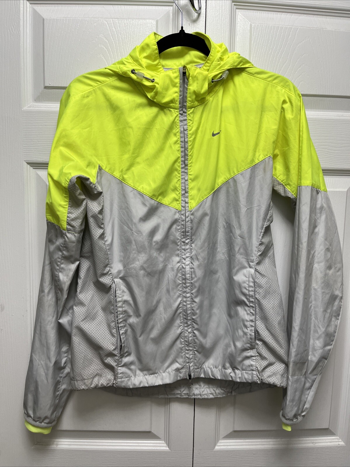 SACAI X NIKE Nike Giacca da Pioggia Donna Leggera da Corsa Small P Grigio e Giallo