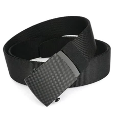 Military Style Nylon Belt Heavy Duty Sliding Buckle 1.5" Adjustable Web Tactical