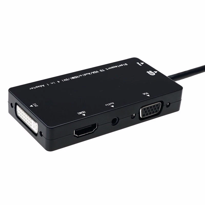 DisplayPort 1.2a to 4K HDMI Dual Link DVI VGA Passive Adapter 4 in 1 with Audio - Image 4 of 4
