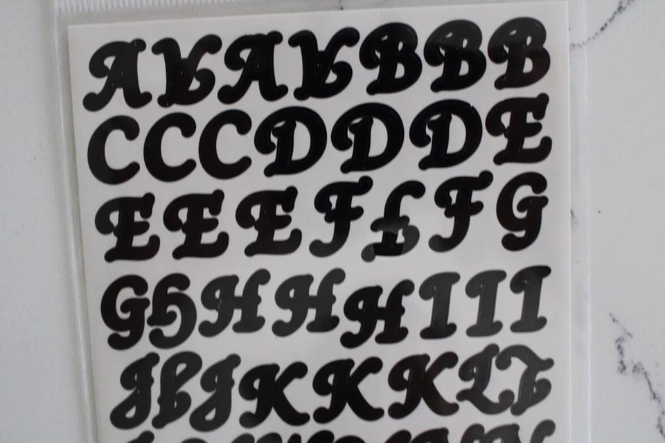 Recuerdos Curva Estuche Superior/Inferior Letras/Números Símbolos Álbumes de Recortes Artesanías Foto 3 de 4