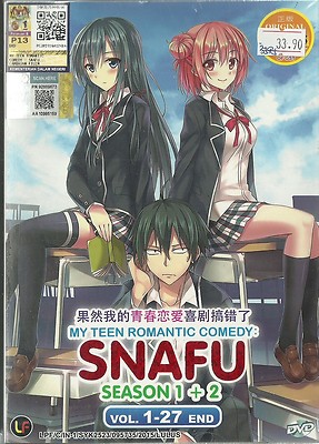 MY TEEN ROMANTIC COMEDY SNAFU (SEA 1+2) ANIME TV SERIES DVD BOX (1-27  EPS)