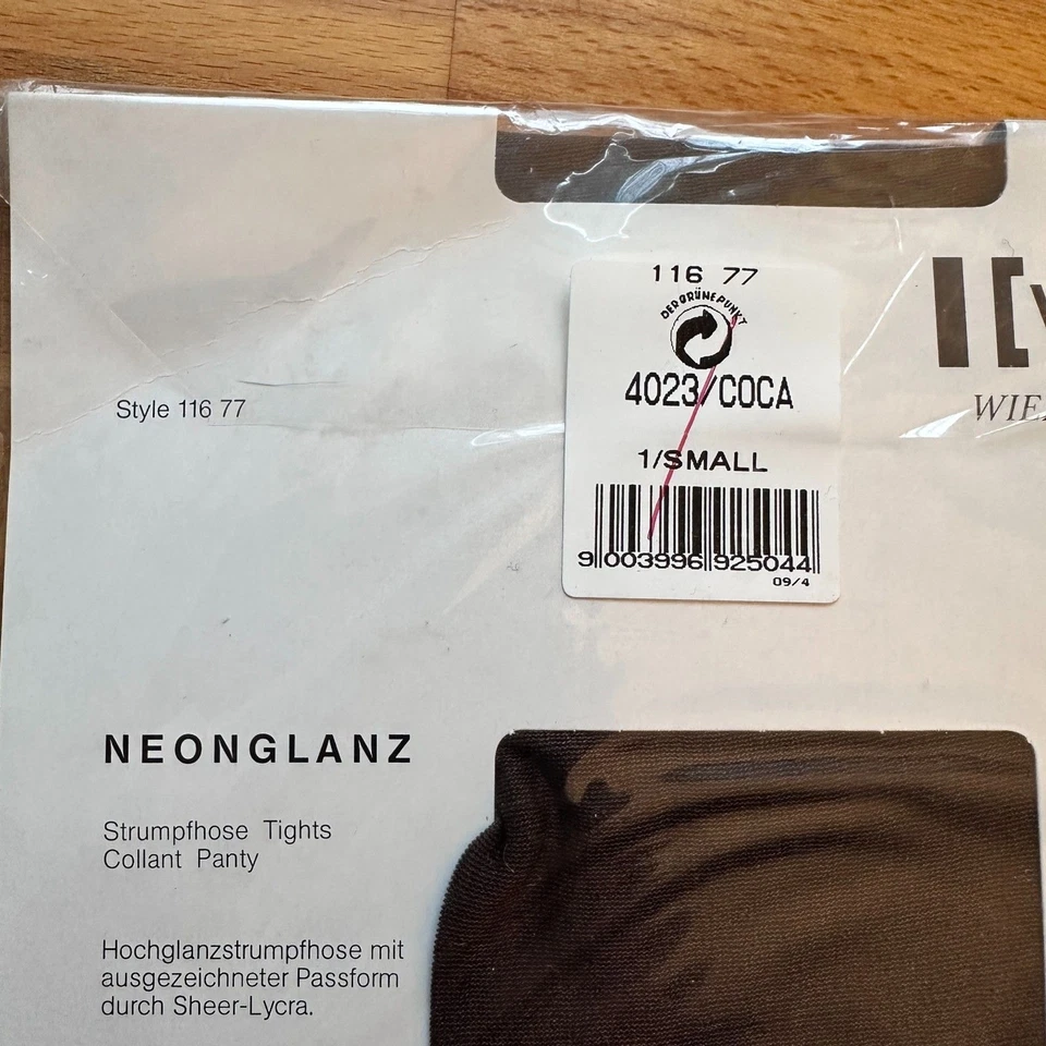 Medias Wolford Neonglanz transparentes brillantes en Coca (Marrón) Talla S Foto 2 de 4