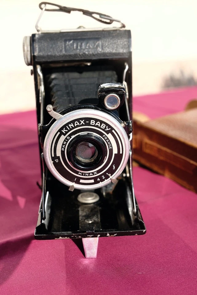 appareil photo Kinax-Baby 6x9 avec sacoche cuir - Photo 2/4