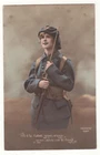 Old postcard MILITARIA - PATRIOT WOMAN: IF NECESSARY, WE WOULD GO - WW1 - 1914-1918
