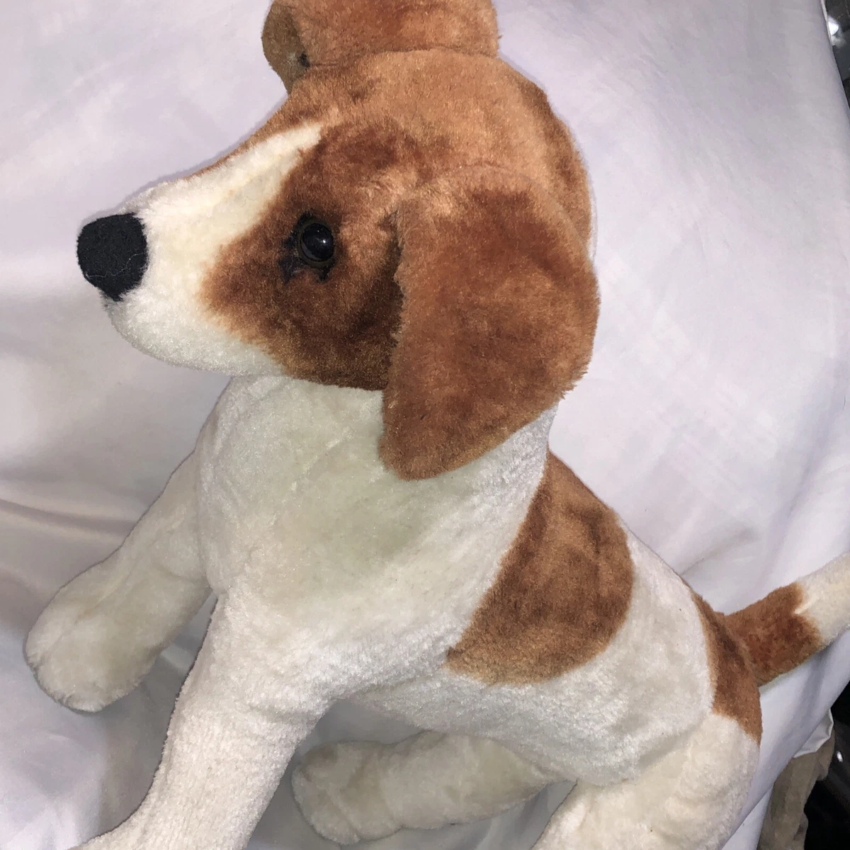 Melissa and Doug Jack Russell Terrier Dog Large Stuffed Animal Toy Brown