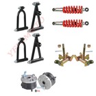 Front Shock Swing Arm Drum Brake Wheel Hubs Assembly for Atv Utv Quad Buggy Golf