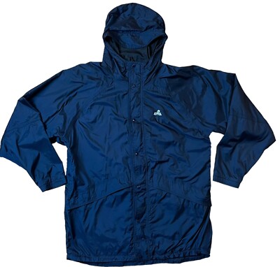 EMS Eastern Mountain Mens Size L Jacket Blue Vented Underarms, Mesh Lining