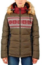 Napapijri Women’s Padded Jacket Xs £380,removable Hood Actual Item Is Dark Green
