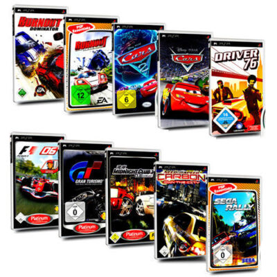 PSP Rennspiel Burnout Cars F1 Gran Turismo Midnight Club GTA NFS Ridge Racer