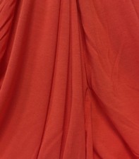 Micro Bamboo 4 Ways Spandex Knit Jersey Fabric Ecofriendly Luxury Coral