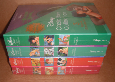 Lot of 4 Disney Classic Story Collection Slipcases - 12 Book Set