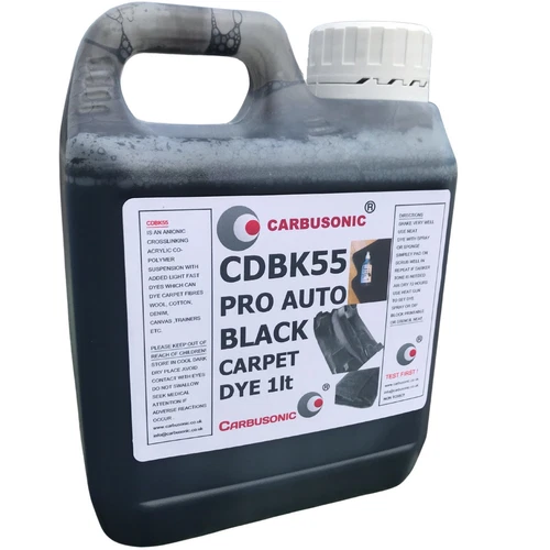 Carpet dye - Black Interior Renovation, Car Trim Faded Carpet Dye 1 Litre