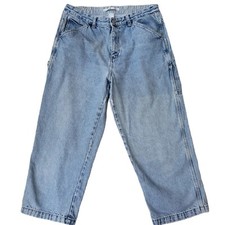 Tommy Hilfiger Women 14 Jeans Y2K Cropped Carpenter Cargo