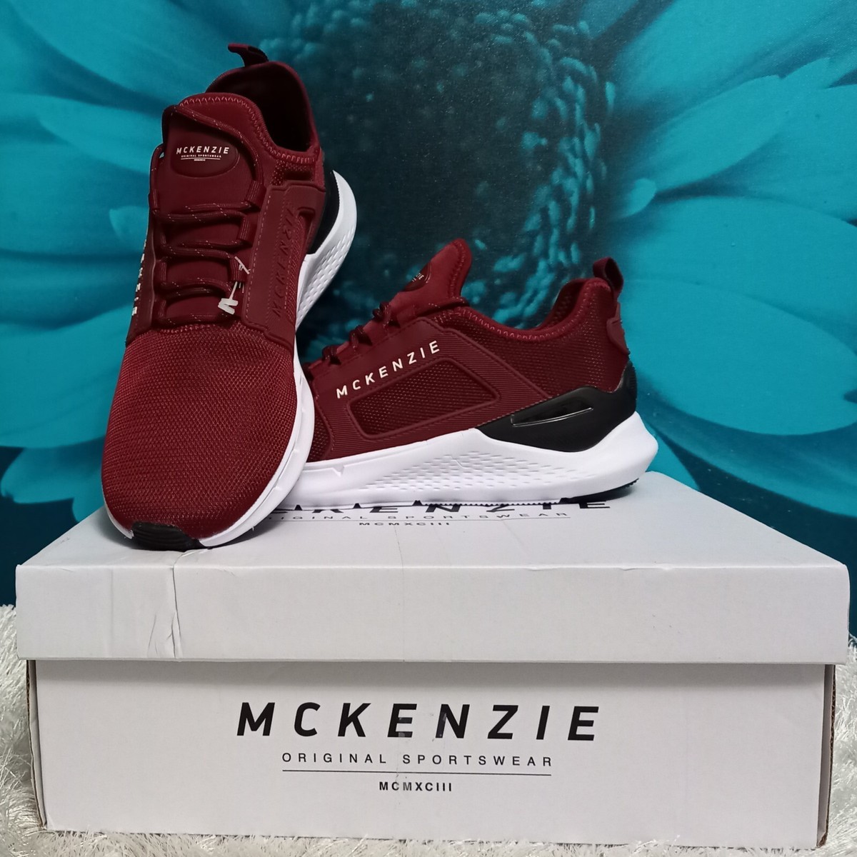 McKenzie Almer V2 Trainers in Burgundy White (Multiple Sizes