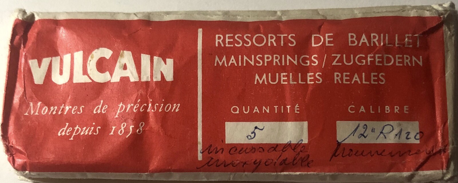 1X R120 Mainspring for Watch Repair 12mm Size