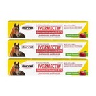 3 Pack Paste Horse Dewormer by-Durvet Apple Flavor Safe Effective Wormer 0.21 Oz